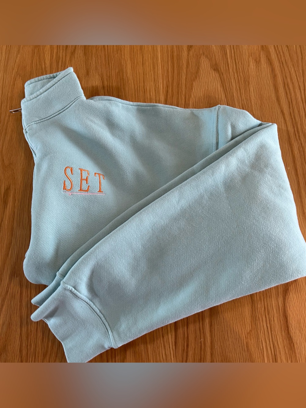 SET Active Midweight Sweats Staple Resort Funnel Zip Color Tropics Size XL NWOT - Picture 6 of 14